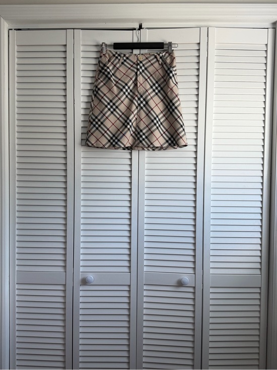 Burberry Dresses & Skirts - BURBERRY Check Mini Skirt in Tan